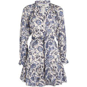 Claudie Pierlot Paisley Tiered Mini Dress